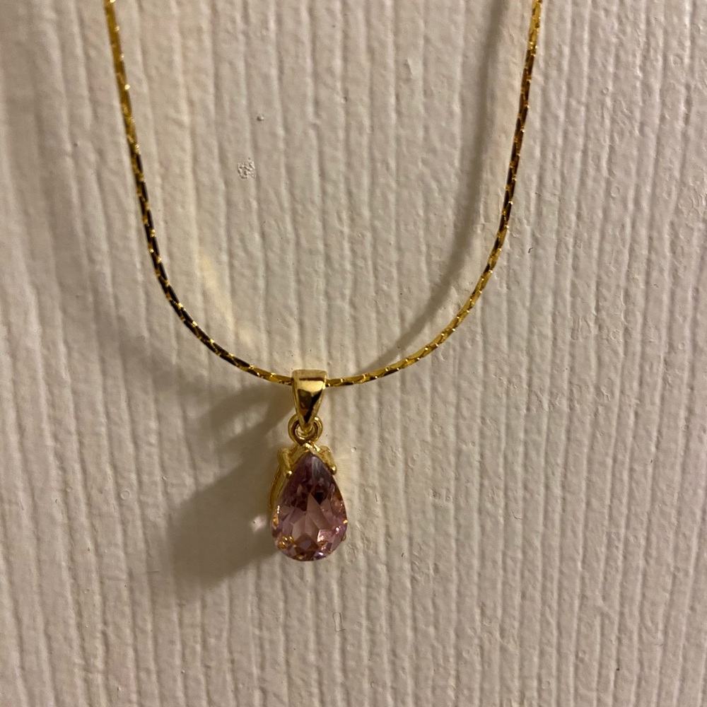Amethyst crystal necklace